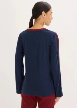 Langarmshirt mit Schlitz