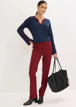 Langarmshirt mit Schlitz