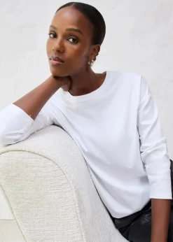 Langarmshirt mit Seidenanteil