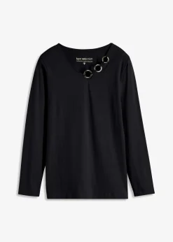 Langarmshirt mit Ösen