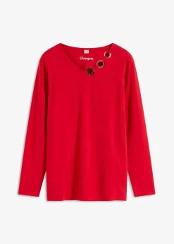 Langarmshirt mit Ösen