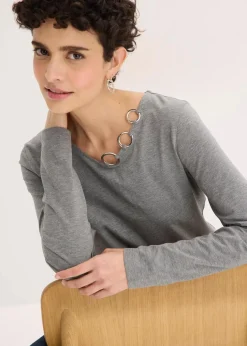 Langarmshirt mit Ösen