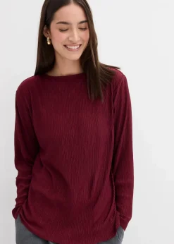 Langarmshirt mit Struktureffekt