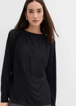 Langarmshirt mit Struktureffekt