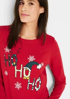 Langarmshirt mit Weihnachtsmotiv