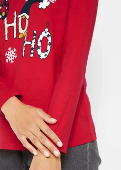 Langarmshirt mit Weihnachtsmotiv