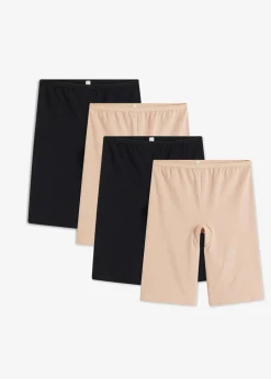 Lange Damen Boxer mit Bio-Baumwolle (4er Pack)
