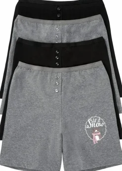 Lange Damen Boxer mit hohem Bund (4er Pack)