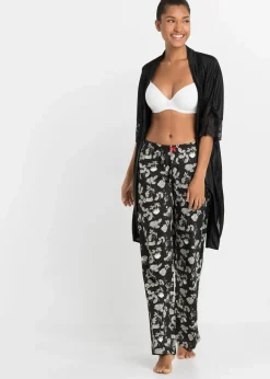 Lange Pyjamahose aus reiner Bio-Baumwolle (2er Pack)