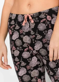 Lange Pyjamahose aus reiner Bio-Baumwolle(2er Pack)