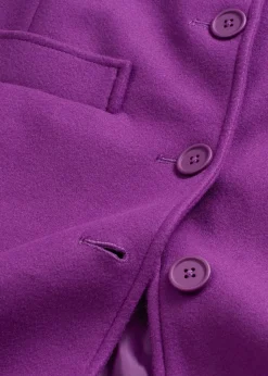 Langer Mantel in Wolloptik