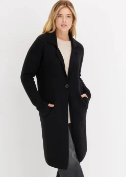 Langer Strickmantel im Loose Fit