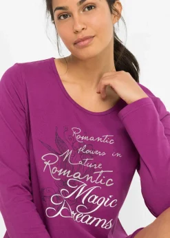 Langes Nachthemd aus reiner Bio-Baumwolle