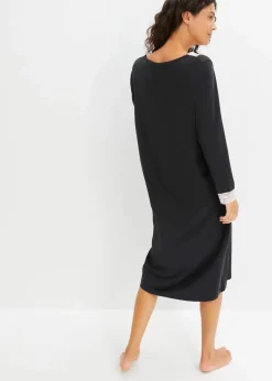 Langes Nachthemd aus softem Viskose-Mix