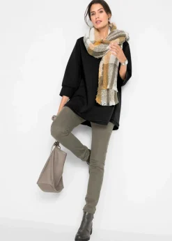 Langes Sweatshirt mit Viskose