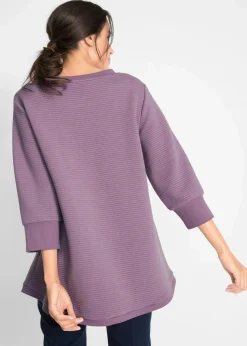 Langes Sweatshirt mit Viskose