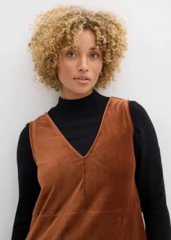 Latzkleid aus Jerseycord