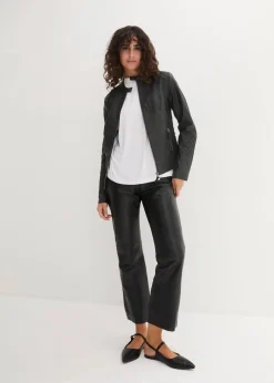 Lederimitat Biker-Jacke