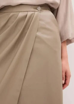 Lederimitat Midi-Wickelrock