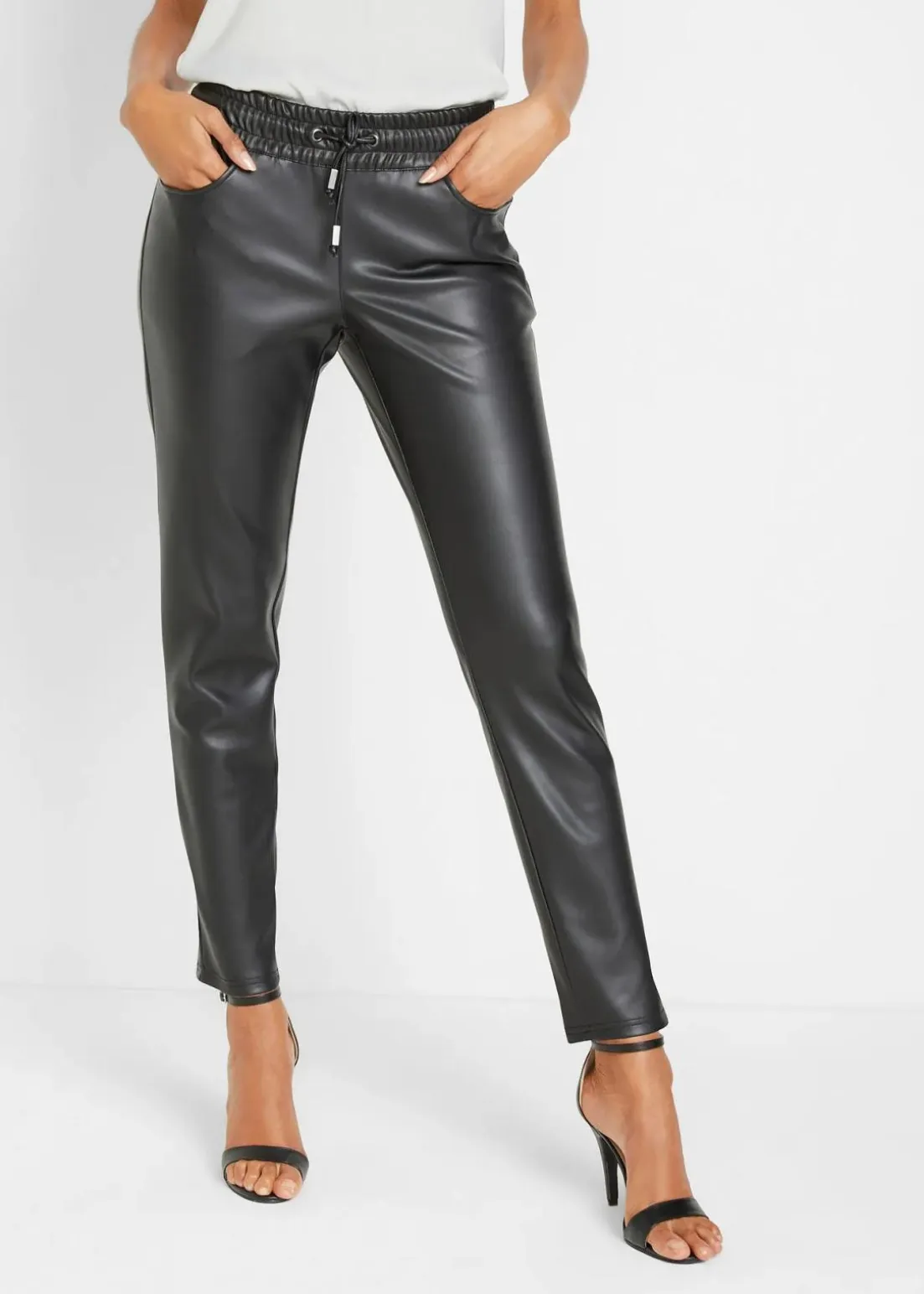 Lederimitat-Schlupfhose