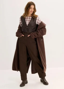 Lederimitat-Weste im Used-Look