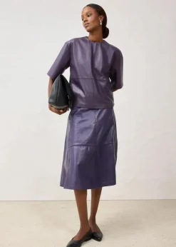 Leder-Tunika aus Lammnappa