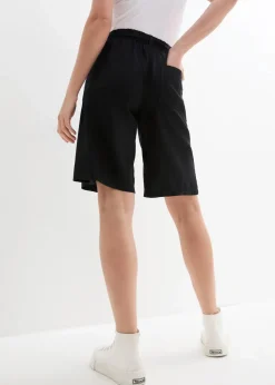 Legere Bermuda mit Leinen
