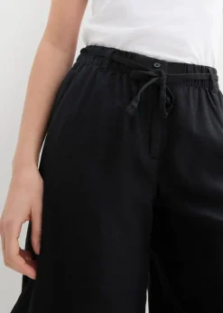 Legere Bermuda mit Leinen