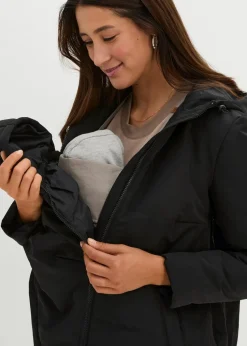 Leicht wattierte 3-in-1 Umstandsfunktionsjacke mit Trageeinsatz