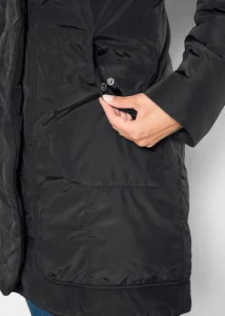 leicht wattierter Kurzmantel mit Kapuze