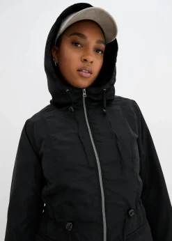 Leicht wattierter Mantel mit Tunnelzug