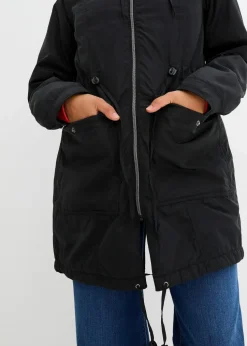 Leicht wattierter Mantel mit Tunnelzug