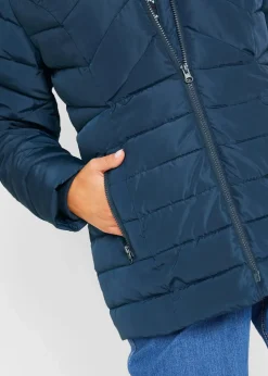 Leichte Steppjacke mit abnehmbarer Kapuze