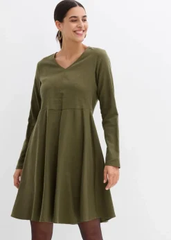 Leichtes Flanellkleid aus reiner Baumwolle