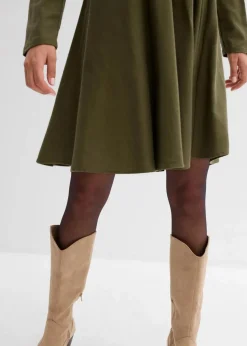 Leichtes Flanellkleid aus reiner Baumwolle