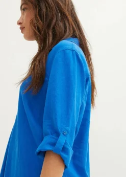Leinen-Bluse, 3/4-Arm