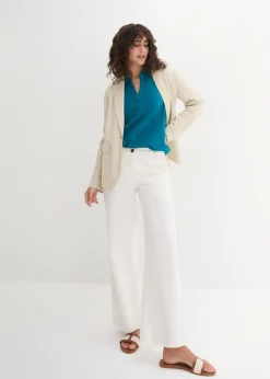 Leinen-Bluse, 3/4-Arm