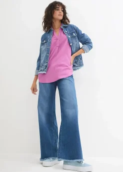 Leinen-Bluse, 3/4-Arm