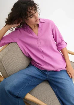 Leinen-Bluse, 3/4-Arm