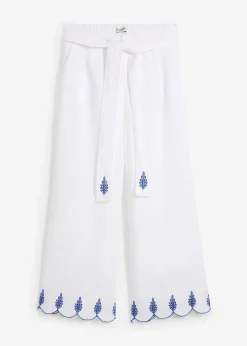 Leinen-Culotte mit Gürtel (2 tlg. Set)