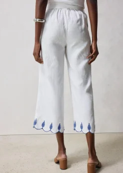 Leinen-Culotte mit Gürtel (2 tlg. Set)