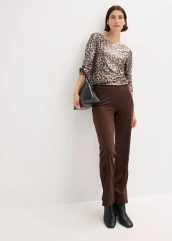 Leo-Shirt mit Glanzdruck