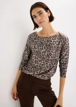 Leo-Shirt mit Glanzdruck