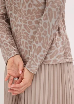 Leo-Shirt mit Glanzdruck