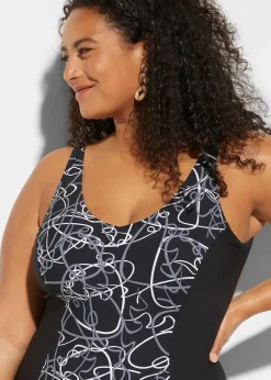 Light Shape-Badeanzug mit V-Ausschnitt