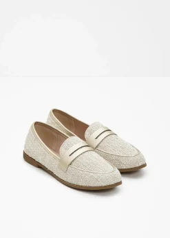 Loafer mit Metallic-Details