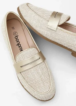 Loafer mit Metallic-Details