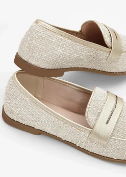 Loafer mit Metallic-Details