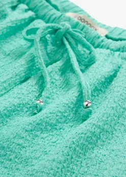 Lockere Schlupf-Shorts aus strukturiertem Crêpe