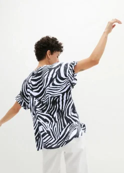 Lockere Tunika aus Viskose